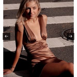 Two Bodies Mocha Dress (S)